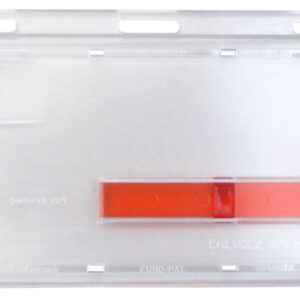 1840-6410 Frosted Rigid Plastic Horizontal 1-Card Dispenser
